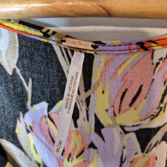 Free People Bella Floral Print Tunic Dress Size Medium - Picture 4 of 8